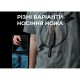 Ніж фіксований тактичний Civivi Mini Elementum, (5.7 см) Nitro-V / G10 чорний