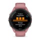Смарт-часы Garmin Forerunner 265s с черным безелем, розовым корпусом и розово-серым силиконовым ремешком