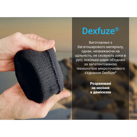 Рукавички водонепроникні Dexshell StretchFit 2.0 Gloves,  р-р M, чорні