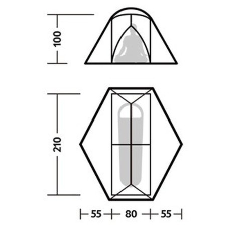 Намет одномісний ультралегкий Naturehike Mongar UL CNK2550WS016, коричневий