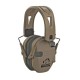 Walker's Razor Slim earmuffs Dark Earth Tacti-Grip with FDE band - Активные стрелковые наушники