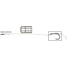 Поводок карповый Prologic Reptilian Anti Eject Rig 20cm 25lb/C1 Size 2