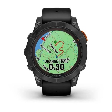 Смарт-часы Garmin fenix 7 Pro Solar Edition сланцево-серые с черным ремешком