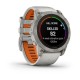 Смарт-годинник Garmin fenix 7X Pro Sapphire Solar Edition титановий з туманно-сірим/темно-помаранчевим ремінцем