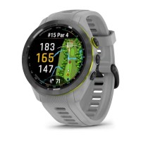 Смарт-годинник Garmin Approach S70 (42 мм) з чорним керамічним безелем та сірим ремінцем