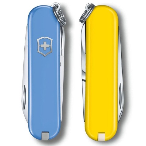 Ніж Victorinox Classic SD Ukraine 58мм,7функ,блакит-жовт
