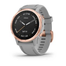 Смарт-часы Garmin fenix 6S Pro Sapphire розово-золотистые с серым ремешком