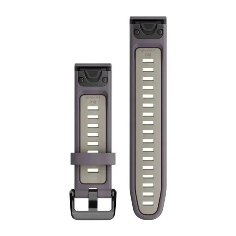 Ремінці для годинника Garmin QuickFit 20 силіконові орхідеєві/світло-пісочні