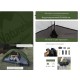 Намет надлегкий одномісний  з футпринтом Naturehike Cycling 1 NH18A095-D, 210T, темний зелений
