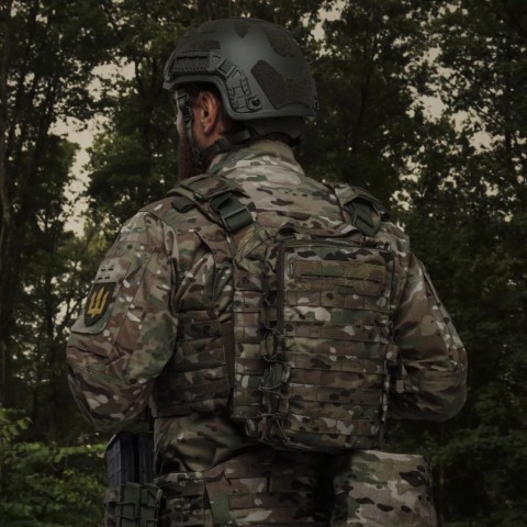 Тактичний рюкзак Ukrarmor на 10 л. Кріплення Molle. Cordura 1000D Мультикам