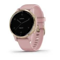 Смарт-годинник Garmin vivoactive 4S припилено-рожевий зі світло-золотистим безелем