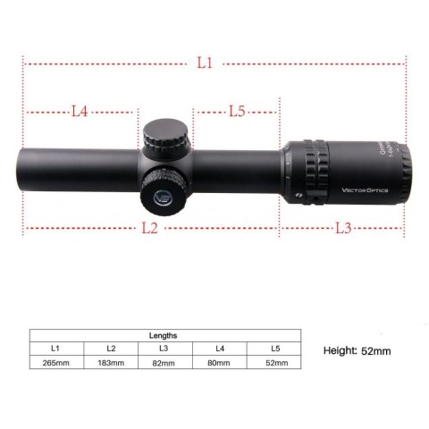 Приціл оптичний Vector Optics Grimlock 1-6x24 GenII SFP