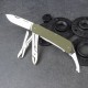 Багатофункціональний ніж Ruike Criterion L42, (8.5 см) 12C27 / G10 зелений, 19 інстр.