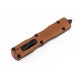Ніж Microtech Dirac D/E OTF, чорний клинок,  руків'я tan