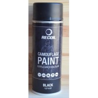 Фарба для зброї RecOil Camouflage Paint Spray чорна 400 мл