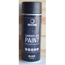Краска для оружия RecOil Camouflage Paint Spray черная 400 мл