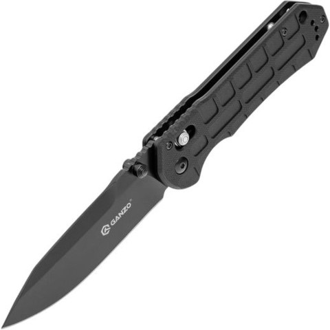 Ніж складаний туристичний Ganzo G7453P (9 см) 440С / G10 чорний