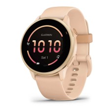 Фітнес годинник Garmin Vivoactive 6 Metallic Pink Dawn із силіконовим ремінцем 010-02985-03