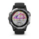 Смарт-часы Garmin fenix 5 Plus серебристые с черным ремешком