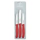 Набір кухонний Victorinox SwissClassic Paring Set 3 ножа з черв. ручкою (8,8,11см)