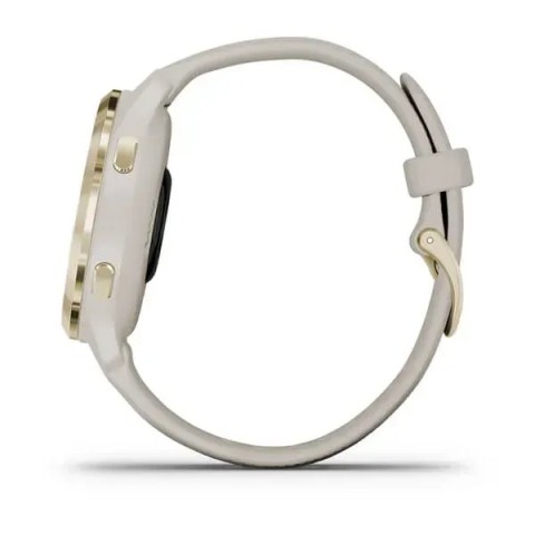 Смарт-годинник Garmin Venu 2S світло-пісочний із золотистим безелем