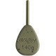 Грузило Brain In-Line Flat Lead 42g 2шт/уп green