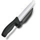 Кухонний ніж Victorinox SwissClassic DUX лезо 21см хвил. з направляючою з чорн. ручкою