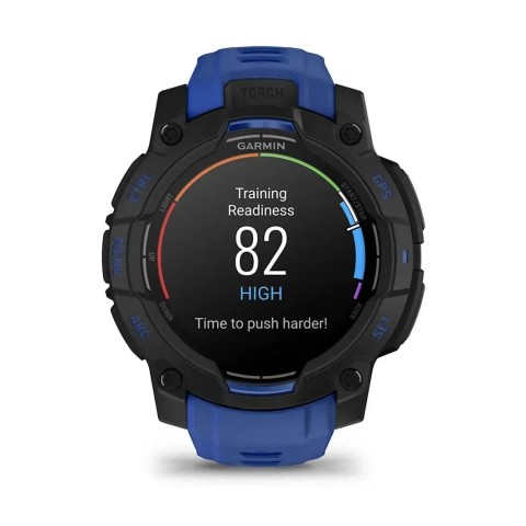 Смарт-годинник Garmin Instinct 3 (45 мм) AMOLED синя блискавка/чорний