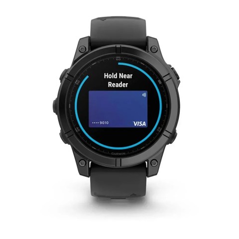 Смарт-годинник Garmin fenix E (47 мм) сланцево-сірий нержавіюча сталь/чорний