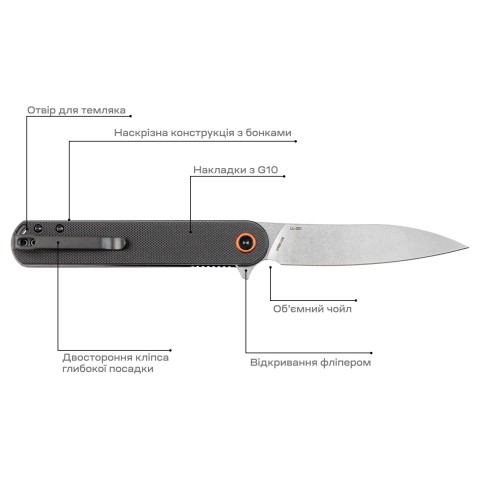 Нож Skif Townee SW, ц:black