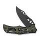 Ніж складаний туристичний Civivi Biophase, (8.9 см) Nitro-V / Aluminum & G10 чорно-зелений