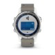 Смарт-годинник Garmin fenix 5S Plus Sapphire білий з сірим замшевим ремінцем