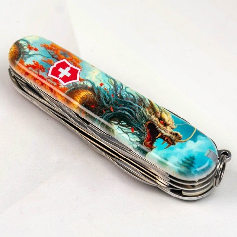 Нож Victorinox Swiss Army Huntsman Zodiac Боевой дракон