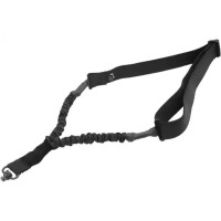 Ремінь рушничний Leapers Bungee 1-точковий з QD-антабками Чорний