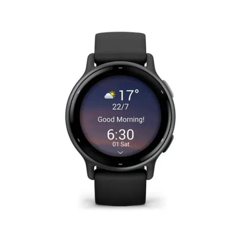 Смарт-годинник Garmin vivoactive 5 чорний зі сланцевим безелем