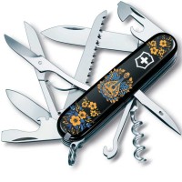 Ніж Victorinox Huntsman Ukraine 91мм,15функ,чорн ,Українські мотиви