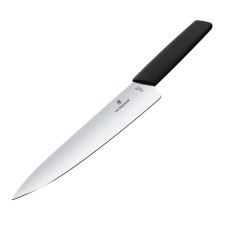 Нож кухонный шефский Victorinox Swiss Modern Carving, 22 см, черный, блистер