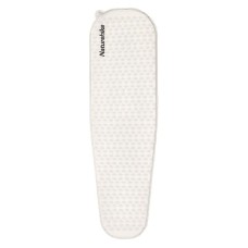 Матрац туристичний надувний одномісний  Naturehike CNK2300DZ013, 185x55x3.5 см, світло-сірий, овальний