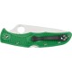 Нож Spyderco Endura 4 Lightweight Flat Ground Green
