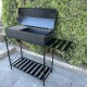 Мангал-барбекю з дровницею на 12 шампурів 3мм