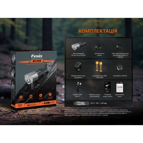 Велофара Fenix BC45R