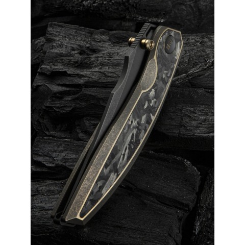 Ніж складаний мисливський Weknife Quinseris, (10,1 см) Bohler M390 / Titanium бронзовий