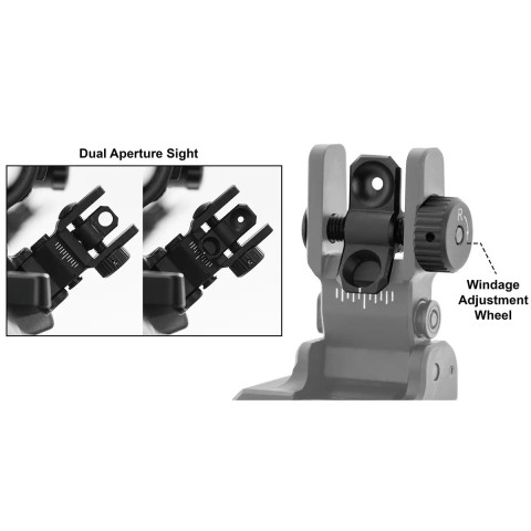 Целик складной Leapers UTG 45 Degree Angle