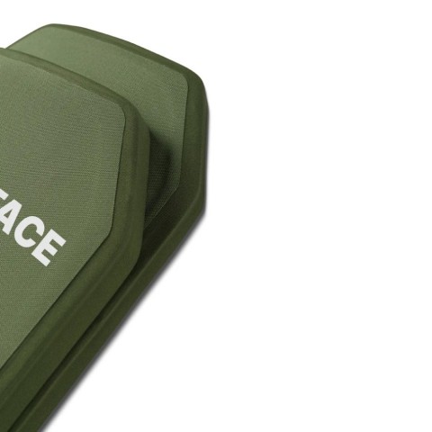 Комплект бронеплит керамічних Ukrarmor 6 клас, 5,6 кг, M, Олива комплект