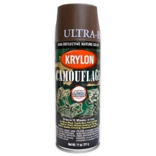 Краска для оружия KRYLON Camouflage Paint Spray Black черная, 311 г