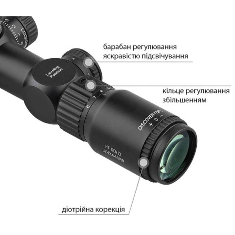 Приціл Discovery Optics HT-GEN2 6-24X44SFIR FFP 30mm підсвічування (230702-2)