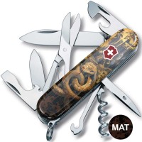 Ніж Victorinox Climber Zodiac 91мм,14функ ,Золота дерев'яна змія