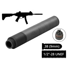 Глушник AFTactical S441N60 6 сепараторів .38 (9мм) 1/2x28 UNEF AKDAS SA-9HP