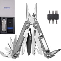 GEN-R (S35VN) Мультитул Rocktol 27-в-1 с титановым покрытием, битами, нейл. чехлом в подарочной кор.