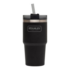 Термочашка з соломинкою Stanley Adventure Quencher 0.6 л Чорна